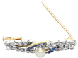 Sapphire Diamond and Pearl Brooch open 