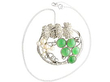 Vintage Chrysoprase and Pearl pendant 