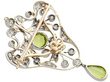 Antique Peridot Pendant Brooch reverse 