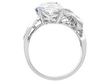 Heart Cut Sapphire and Diamond Ring