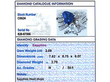 Heart Cut Sapphire and Diamond Ring grading card 