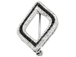 Cartier Black Onyx and Diamond Brooch side
