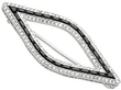 Onyx brooch with diamonds