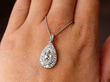 2.2 carat Pear Cut Diamond Pendant 