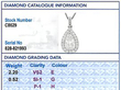 platinum pear cut diamond pendant grading