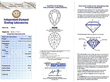 platinum pear cut diamond pendant certificate 