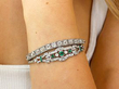 gemstone bracelets on wrist