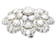 Large Victorian Diamond Brooch for Sale
