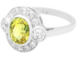 Bezel Set Sapphire and Diamond Ring for Sale