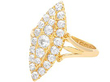 Marquise Shape Cluster Ring in Gold for Sale