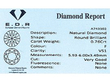 Vintage Three Stone Engagement Ring certificate 