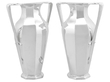 Art Nouveau Vases in Sterling Silver