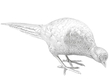 Antique Silver Bird Figurine