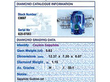 Blue sapphire cocktail ring grading card