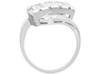 Emerald Cut Diamond Twist Ring