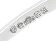 Emerald Cut Engagement Ring Platinum hallmarks