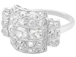 Art Deco Diamond Dress Ring Platinum