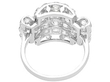 Antique Platinum Art Deco Ring with Diamonds back