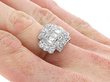 Art Deco Diamond Ring Platinum wearing