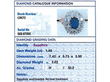 1920s Sapphire Cluster Ring Grading Card