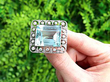 Diamond and Aquamarine Brooch