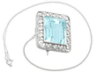 Aquamarine pendant 