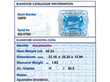 1920s Aquamarine Diamond Brooch grading card