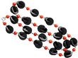 Vintage Onyx and Coral Necklace 