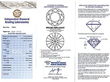 Round and Baguette Cut Diamond Earrings certificate