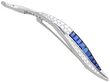 Sapphire and Diamond Brooch Platinum