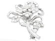 Diamond Floral Bouquet Brooch 