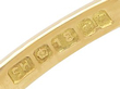 0.8 Carat Diamond Ring in Yellow Gold hallmarks