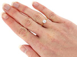 Wearing 0.8 Carat Diamond Ring in Yellow Gold 