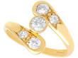 5 Stone Diamond Twist Ring for Sale