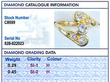 5 Stone Diamond Twist Ring grading card