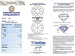 5 Stone Diamond Twist Ring certificate 