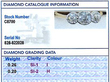 Yellow Gold Diamond Ring with Platinum Setting grading card