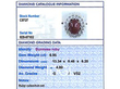 Vintage Burmese Cabochon Ruby Ring Grading Card