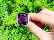 Emerald Cut Amethyst Ring in Yellow Gold