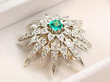 Diamond Star Brooch Victorian