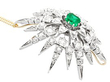 Victorian Emerald and Diamond Star pendant