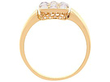 Antique Brown Diamond Ring with White Diamonds
