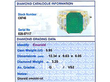 Emerald Cut Emerald Ring with Baguettes in Gold grading card 