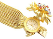 Rare Ruby and Diamond Bracelet Watch in Gold