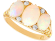 Opal Trilogy Ring in Yellow Gold