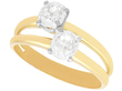 Antique Two Stone Solitaire Diamond Ring