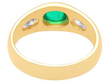 Emerald and Diamond Gold Ring
