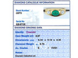 Emerald and Diamond DAntique Emerald and Diamond Gold Band Grading Cardess Ring in Yellow Gold for Sale Grading card
