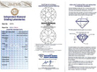Platinum Three Stone Diamond Ring certificate