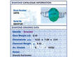 Oval Cut Emerald and Diamond Ring in Platinum grading card